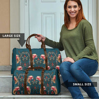 Dark Cyan Blue Bird of Batik Papua Travel Bag Exotic Natural Wealth of Papua - Polynesian Pride