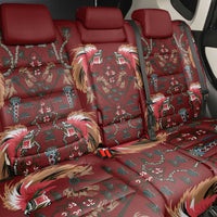 Oxblood Bird of Batik Papua Back Car Seat Cover Exotic Natural Wealth of Papua - Polynesian Pride