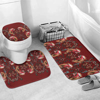 Oxblood Bird of Batik Papua Bathroom Set Exotic Natural Wealth of Papua - Polynesian Pride