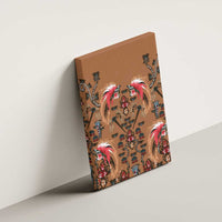 Terracotta Bird of Batik Papua Canvas Wall Art Exotic Natural Wealth of Papua - Polynesian Pride