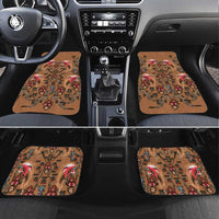 Terracotta Bird of Batik Papua Car Mats Exotic Natural Wealth of Papua - Polynesian Pride