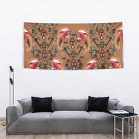 Terracotta Bird of Batik Papua Tapestry Exotic Natural Wealth of Papua LT9 - Polynesian Pride