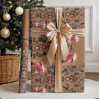 Terracotta Bird of Batik Papua Wrapping Paper Exotic Natural Wealth of Papua - Polynesian Pride