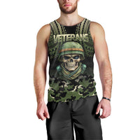 Veterans Day Men Tank Top War Never Leaves A Veteran Proud Military