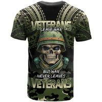 Veterans Day T Shirt War Never Leaves A Veteran Proud Military LT9 - Polynesian Pride