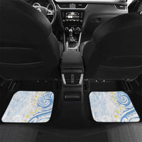 Palau 1981 Tribal Tattoo Car Mats with Belau Plumeria Flowers