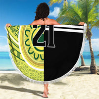 Custom Cricket AUNZ Spirit Beach Blanket Aussie New Zealand Retro Edition - Polynesian Pride