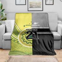 Custom Cricket AUNZ Spirit Blanket Aussie New Zealand Retro Edition - Polynesian Pride