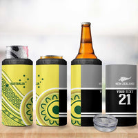 Custom Cricket AUNZ Spirit 4 in 1 Can Cooler Tumbler Aussie New Zealand Retro Edition - Polynesian Pride