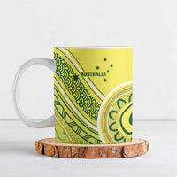 Custom Cricket AUNZ Spirit Ceramic Mug Aussie New Zealand Retro Edition LT9 Black - Polynesian Pride