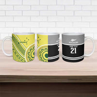 Custom Cricket AUNZ Spirit Ceramic Mug Aussie New Zealand Retro Edition LT9 - Polynesian Pride