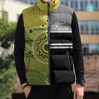 Custom Cricket AUNZ Spirit Sleeveless Puffer Jacket Aussie New Zealand Retro Edition - Polynesian Pride