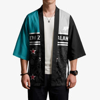 Custom NZ Cricket Pride Kimono Silver Fern Fan Supporter Apparel - Polynesian Pride