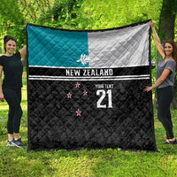 Custom NZ Cricket Pride Quilt Silver Fern Fan Supporter Apparel - Polynesian Pride