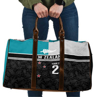 Custom NZ Cricket Pride Travel Bag Silver Fern Fan Supporter Apparel - Polynesian Pride