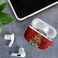 Funny Kiwi Bird Xmas Tree AirPods Case New Zealand Tribal Christmas Spirit - Polynesian Pride