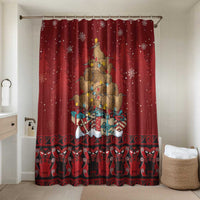 Funny Kiwi Bird Xmas Tree Bathroom Set New Zealand Tribal Christmas Spirit - Polynesian Pride
