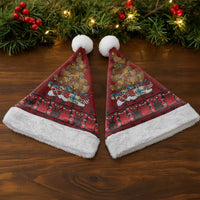 Funny Kiwi Bird Xmas Tree Christmas Santa Hat New Zealand Tribal Christmas Spirit - Polynesian Pride