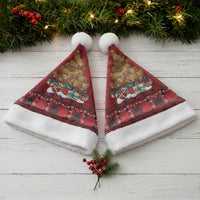 Funny Kiwi Bird Xmas Tree Christmas Santa Hat New Zealand Tribal Christmas Spirit - Polynesian Pride