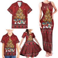Funny Kiwi Bird Xmas Tree Family Matching Tank Maxi Dress and Hawaiian Shirt New Zealand Tribal Christmas Spirit - Polynesian Pride