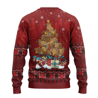 Funny Kiwi Bird Xmas Tree Ugly Christmas Sweater New Zealand Tribal Christmas Spirit - Polynesian Pride