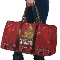 Funny Kiwi Bird Xmas Tree Travel Bag New Zealand Tribal Christmas Spirit - Polynesian Pride
