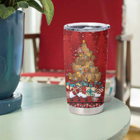 Funny Kiwi Bird Xmas Tree Tumbler Cup New Zealand Tribal Christmas Spirit - Polynesian Pride