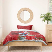 Funny Santa Riding Shark Bedding Set Polynesian Tribal Christmas Spirit LT9 - Polynesian Pride