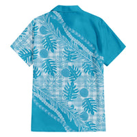 Hawaii Breadfruit Palaka Family Matching Long Sleeve Bodycon Dress and Hawaiian Shirt Polu Maile Lei - Polynesian Pride