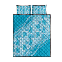 Hawaii Breadfruit Palaka Quilt Bed Set Polu Maile Lei - Polynesian Pride