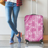 Hawaii Breadfruit Palaka Luggage Cover Omaomao Ulaula Maile Lei - Polynesian Pride