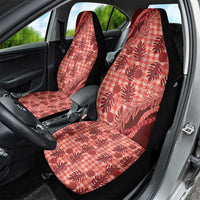 Hawaii Breadfruit Palaka Car Seat Cover Ulaula Maile Lei - Polynesian Pride