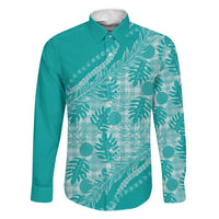 Hawaii Breadfruit Palaka Family Matching Mermaid Dress and Hawaiian Shirt Polu Opal Maile Lei - Polynesian Pride