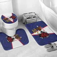 American Samoa Heart Tribal Personalized Bathroom Set Polynesian Patterns