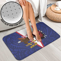 American Samoa Heart Tribal Personalized Bathroom Set Polynesian Patterns