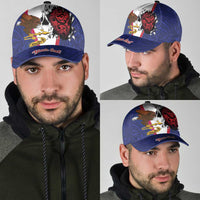 American Samoa Heart Tribal Personalized Classic Cap Polynesian Patterns