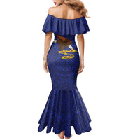 American Samoa Heart Tribal Personalized Family Matching Mermaid Dress and Hawaiian Shirt Polynesian Patterns