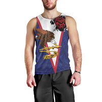 American Samoa Heart Tribal Personalized Men Tank Top Polynesian Patterns