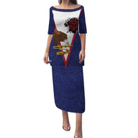 American Samoa Heart Tribal Personalized Puletasi Polynesian Patterns