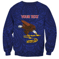 American Samoa Heart Tribal Personalized Sweatshirt Polynesian Patterns