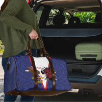 American Samoa Heart Tribal Personalized Travel Bag Polynesian Patterns