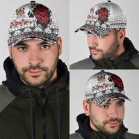 Fiji Heart Tribal Personalised Classic Cap Polynesian Patterns