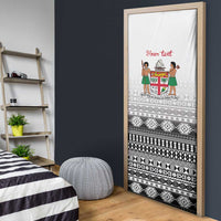 Fiji Heart Tribal Personalised Door Cover Polynesian Patterns