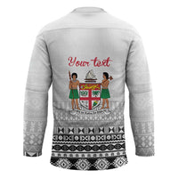 Fiji Heart Tribal Personalised Hockey Jersey Polynesian Patterns