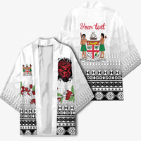 Fiji Heart Tribal Personalised Kimono Polynesian Patterns