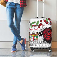 Fiji Heart Tribal Personalised Luggage Cover Polynesian Patterns