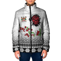 Fiji Heart Tribal Personalised Padded Jacket Polynesian Patterns