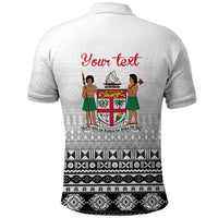 Fiji Heart Tribal Personalised Polo Shirt Polynesian Patterns