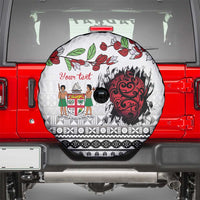 Fiji Heart Tribal Personalised Spare Tire Cover Polynesian Patterns