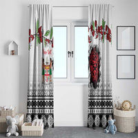 Fiji Heart Tribal Personalised Window Curtain Polynesian Patterns